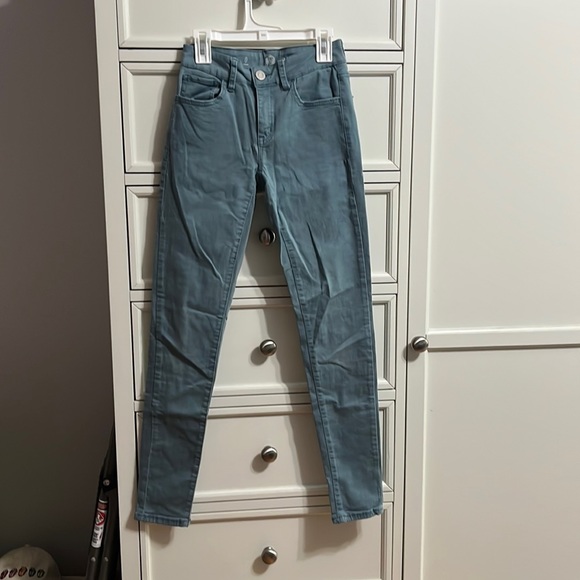 Blue Low-Rise Jeggings - Picture 1 of 4
